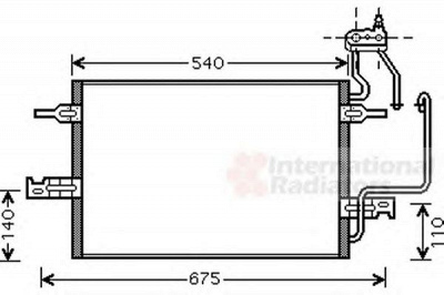 VAN WEZEL 37005349 -  Конденсатор, кондиционер